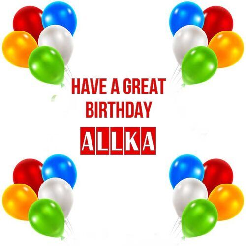 Открытка Allka Have a great birthday