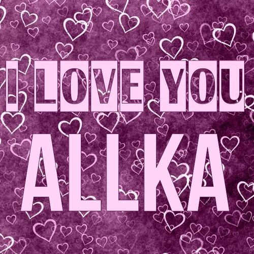 Открытка Allka I love you