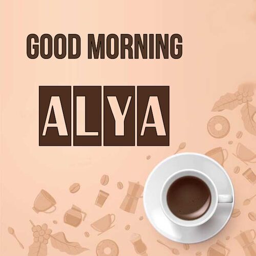 Открытка Alya Good morning