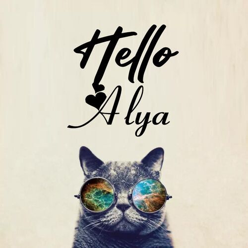 Открытка Alya Hello