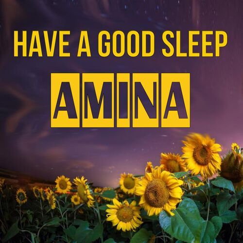 Открытка Amina Have a good sleep