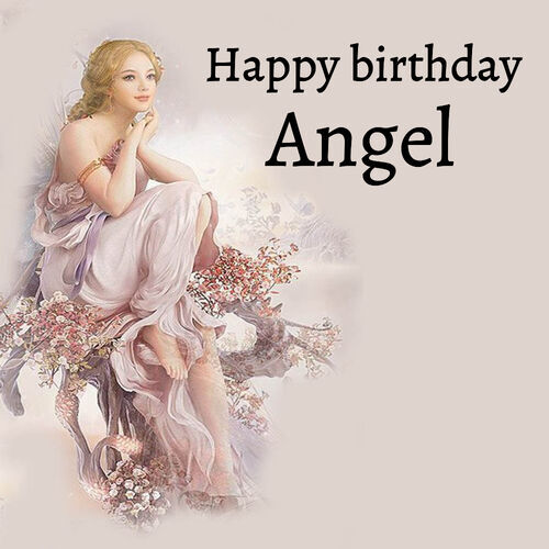 Открытка Angel Happy birthday