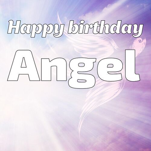 Открытка Angel Happy birthday