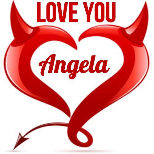 Открытка Angela Love you