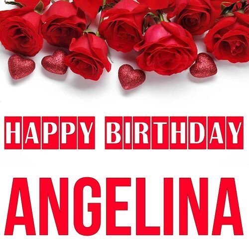 Открытка Angelina Happy birthday