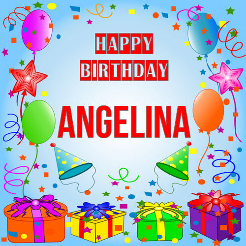 Открытка Angelina Happy birthday