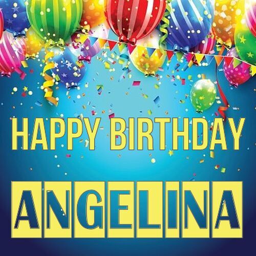 Открытка Angelina Happy birthday