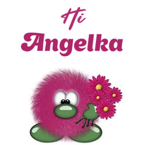 Открытка Angelka Hi