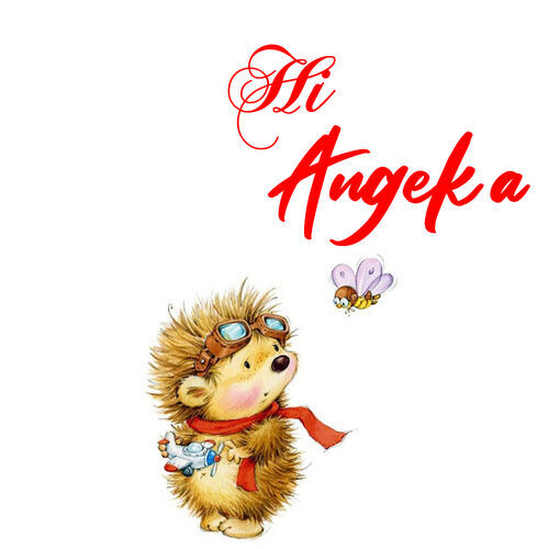 Открытка Angelka Hi