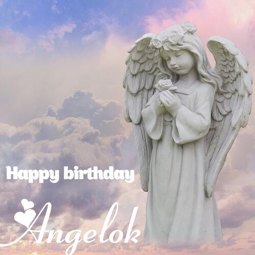 Открытка Angelok Happy birthday