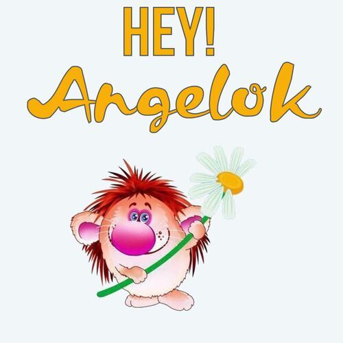 Открытка Angelok Hey!