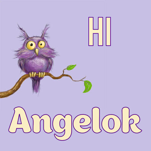 Открытка Angelok Hi