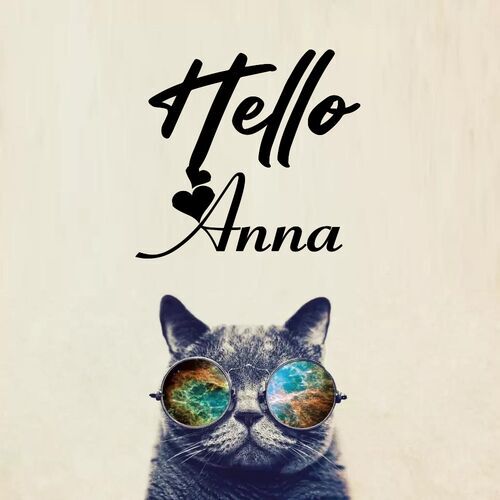 Открытка Anna Hello