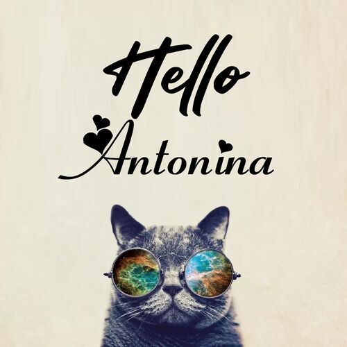 Открытка Antonina Hello