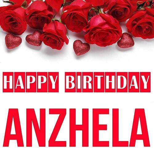 Открытка Anzhela Happy birthday