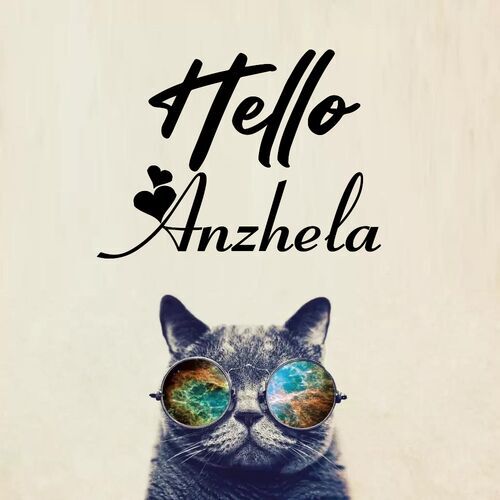 Открытка Anzhela Hello