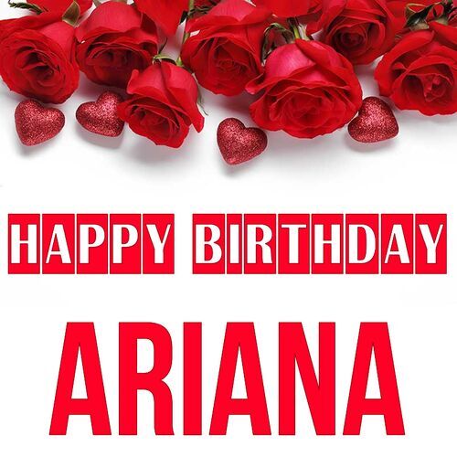 Открытка Ariana Happy birthday