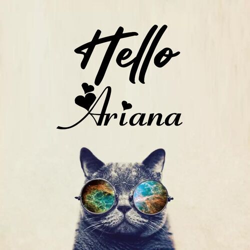 Открытка Ariana Hello