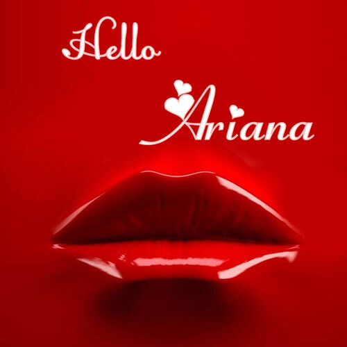 Открытка Ariana Hello