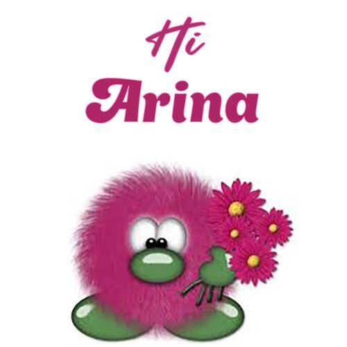 Открытка Arina Hi