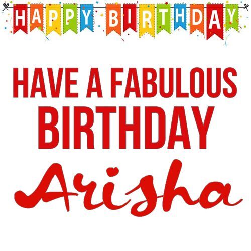 Открытка Arisha Have a fabulous birthday