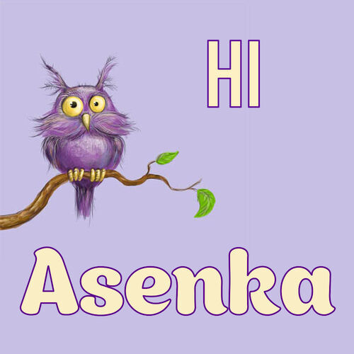 Открытка Asenka Hi