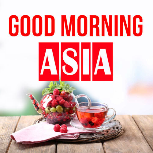 Открытка Asia Good morning