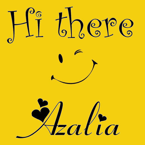 Открытка Azalia Hi there