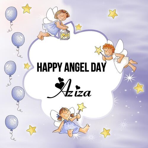 Открытка Aziza Happy angel day