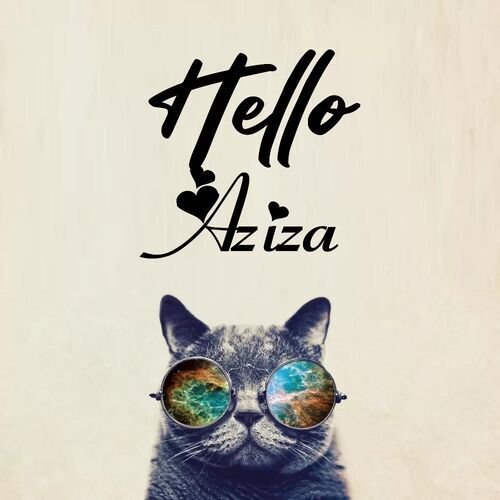 Открытка Aziza Hello