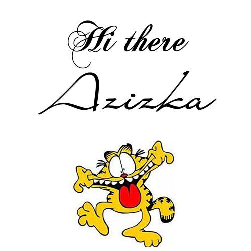 Открытка Azizka Hi there