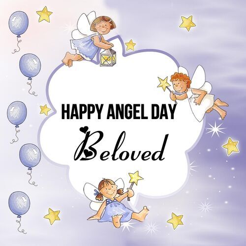 Открытка Beloved Happy angel day