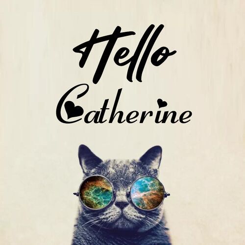 Открытка Catherine Hello