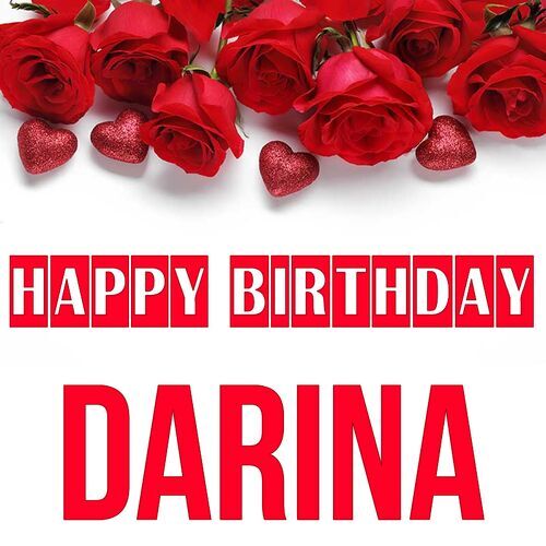 Открытка Darina Happy birthday