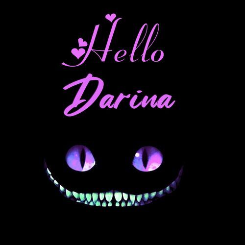 Открытка Darina Hello