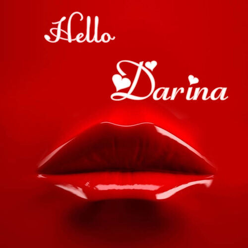 Открытка Darina Hello