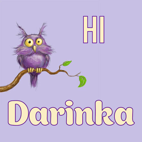 Открытка Darinka Hi