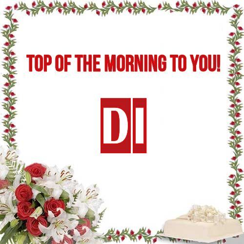 Открытка Di Top of the morning to you!