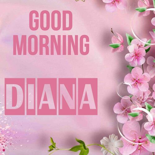 Открытка Diana Good morning