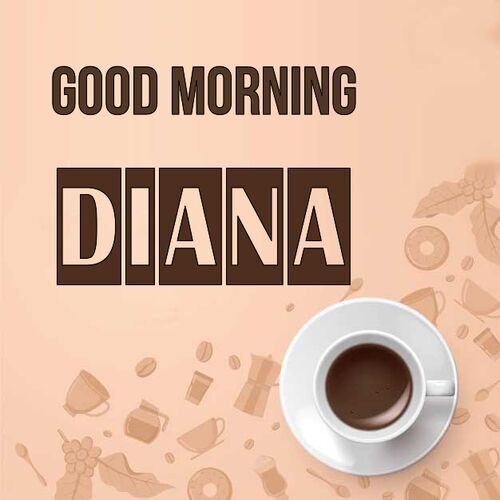 Открытка Diana Good morning