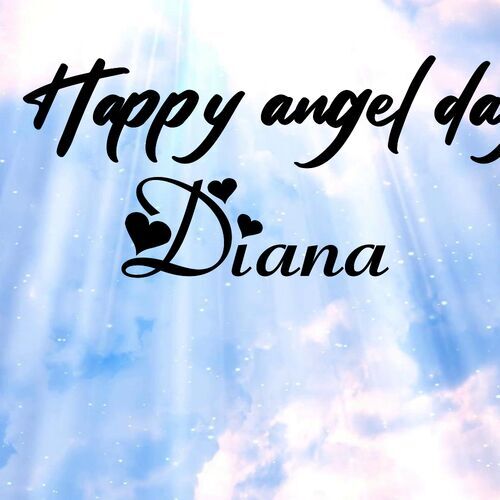 Открытка Diana Happy angel day