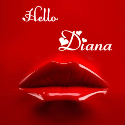 Открытка Diana Hello