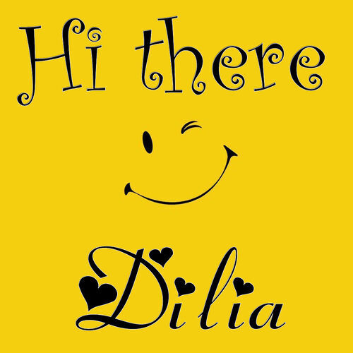 Открытка Dilia Hi there