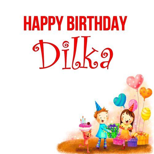 Открытка Dilka Happy birthday