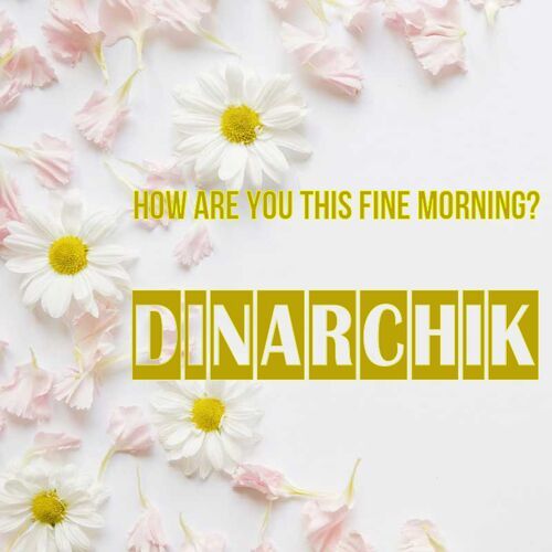 Открытка Dinarchik How are you this fine morning?