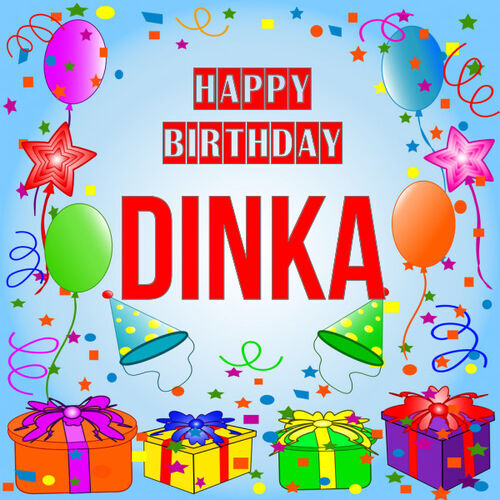 Открытка Dinka Happy birthday