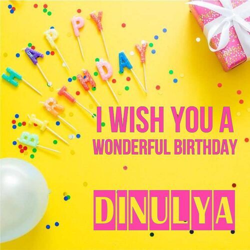 Открытка Dinulya I wish you a wonderful birthday