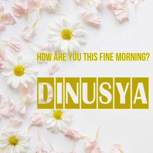 Открытка Dinusya How are you this fine morning?