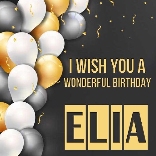 Открытка Elia I wish you a wonderful birthday