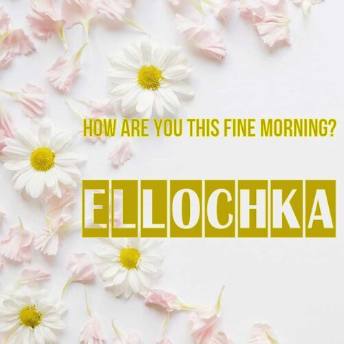 Открытка Ellochka How are you this fine morning?